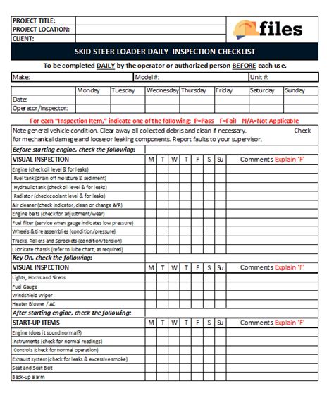 skid steer skill assessment docx|skid steer training checklist.